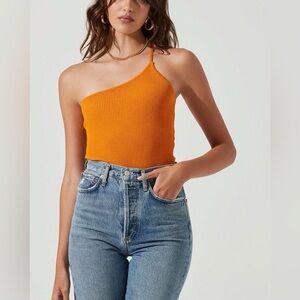 ASTR The Label Shay One Shoulder Bodysuit